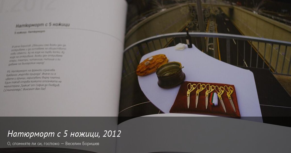 Ножицата и лентата · 2012